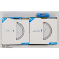 LOT OF 2 FANTASY WIRELESS CHARGERS