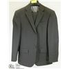 Image 1 : 2PC BELLISSIMO BLACK PINSTRIPE SUIT 38R JACKET 32R