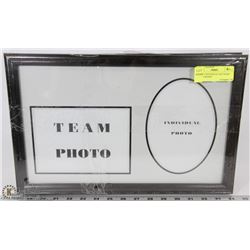 LOT OF 3 INDIVIDUAL AND TEAM PHOTO FRAMES