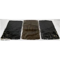 LOT OF THREE WOMENS FASHION SCARVES