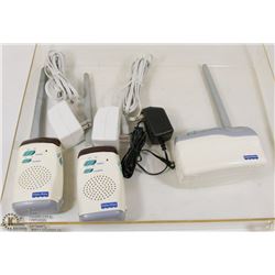 SET OF FISHER PRICE BABY MONITORS AND BASE STATION