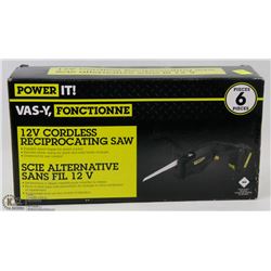 POWER IT 6PC 12V CORDLESS RECIPROCATING SAW