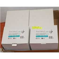 NEW ASCENT LED POT LIGHTS 4 BOXES DIMMABLE WITH RE