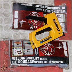 LOT OF 2X GANDER BRAND WELDING BIBS AND DEWALT