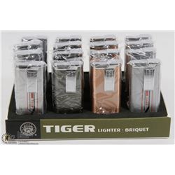 CASE OF 12 TIGER TORCH LIGHTERS