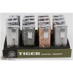 CASE OF 12 TIGER TORCH LIGHTERS