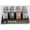 Image 1 : CASE OF 12 TIGER TORCH LIGHTERS