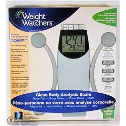 WEIGHT WATCHERS BY CONAIR GLASS BODY ANALYSIS