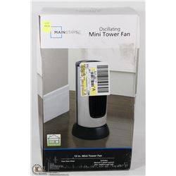 MAINSTAYS OSCILLATING MINI TOWER FAN 13"H