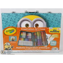 CRAYOLA 140PC MINIONS ART CASE