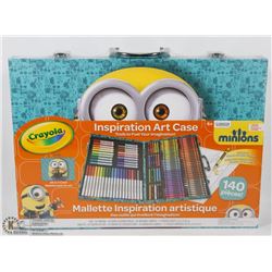CRAYOLA 140PC MINIONS ART CASE