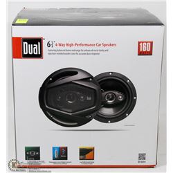 DUAL 6.5" 160W 4 WAY CAR SPEAKERS