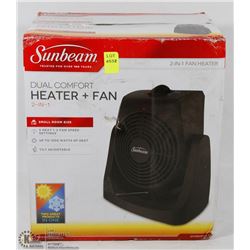 SUNBEAM DUAL COMFORT HEATER PLUS FAN
