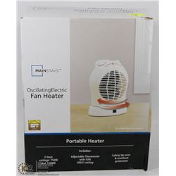 MAINSTAYS OSCILLATING ELECTRIC FAN HEATER