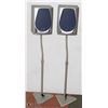 Image 1 : SET OF 2 CURTIS SPEAKERS ON HEAVY STEEL ADJUSTABLE