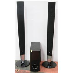 LG SUBWOOFER AND 2 SPEAKERS