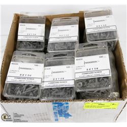 CASE OF 9X1-1/4 CONBOARD CONCRETE SCREWS