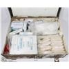 Image 1 : METAL WALL MOUNT FIRST AID KIT WITH CONTENTS