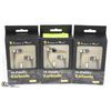 Image 1 : LOT OF 3. HI-FIDELITY EARBUDS 3.5MM IN EAR