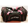 Image 1 : FULL SIZE CCM HOCKEY BAG - BLACK & PINK -