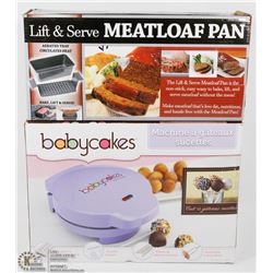 NEW LIFT AND SERVE MEATLOAF PAN WITH BABY CAKES