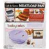 Image 1 : NEW LIFT AND SERVE MEATLOAF PAN WITH BABY CAKES