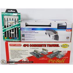 FLAT WITH 4PC CONCRETE TROWEL, 20 PC MASTERCRAFT