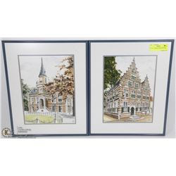 SET OF 2 FRAMED PRINTS BY NREE