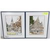 Image 1 : SET OF 2 FRAMED PRINTS BY NREE