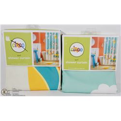LOT OF TWO CIRCO SHOWER CURTAINS