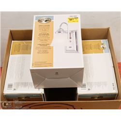 LARGE BOX OF NEW LIGHT FIXTURES.