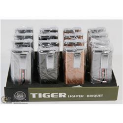 CASE OF 12 TIGER TORCH LIGHTERS