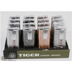 CASE OF 12 TIGER TORCH LIGHTERS