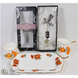 VINTAGE QUEENS ROSINA BONE CHINA 3PC