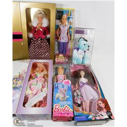 FLAT WITH 2 AVON BARBIES "WINTER