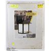 Image 1 : NEW OUTDOOR WALL LANTERN 120V BLACK FINISH.