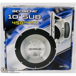 SCOSCHE 10" AUTOMOTIVE SUBWOOFER