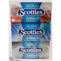 6 BOXES OF SCOTTIES 3 PLY TISSUES