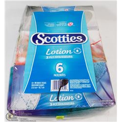 6 BOXES OF SCOTTIES 3 PLY TISSUES