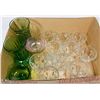 Image 1 : 3) BOX W/ 11 GLASS 1970S JELLO NAPPIES, 2 ODD ONES