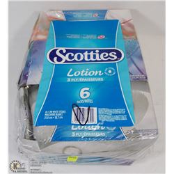 6 BOXES OF SCOTTIES 3 PLY TISSUES