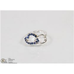 RETRO INLAID WITH  CRYSTAL LADIES RING