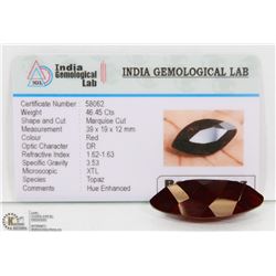 #54-RED TOPAZ GEMSTONE 46.45CT