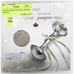 RCM 2013 BIRTH OF ROYAL INFANT 25 CENT COIN.