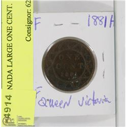 1881H CANADA LARGE ONE CENT.