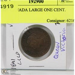 1891 CANADA LARGE ONE CENT.