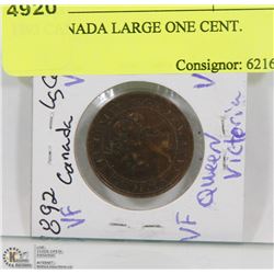 1892 CANADA LARGE ONE CENT.