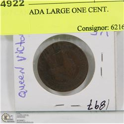 1897 CANADA LARGE ONE CENT.