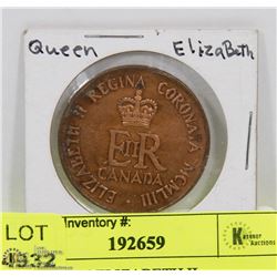 1953 QUEEN ELIZABETH II CORONATION SOUVENIR COIN.