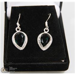 #30-SWISS BLUE TOPAZ GEMSTONE EARRINGS